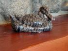 138 Alaska Coral Carved Duck 138 Alaska Coral Carved Duck