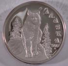 2003 Alaska Medallion, The Lynx-front.  Click for larger image.