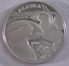 1995 Alaska Medallion, The Puffin, front. Click for larger image.