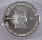 2003 Iditarod Medallion, back. Click for larger image.